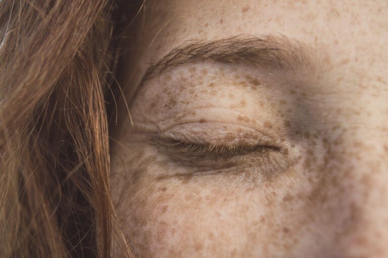 close up photo of person s eyelid