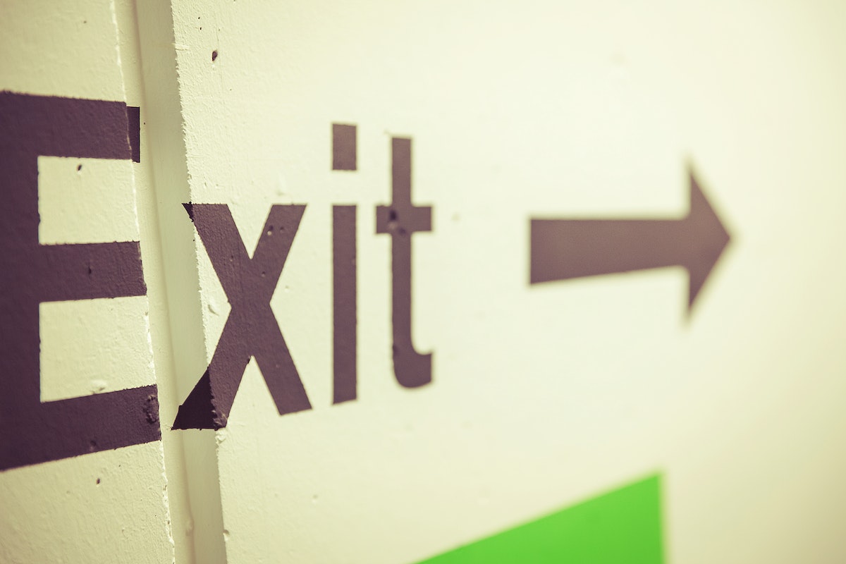 Exit sign